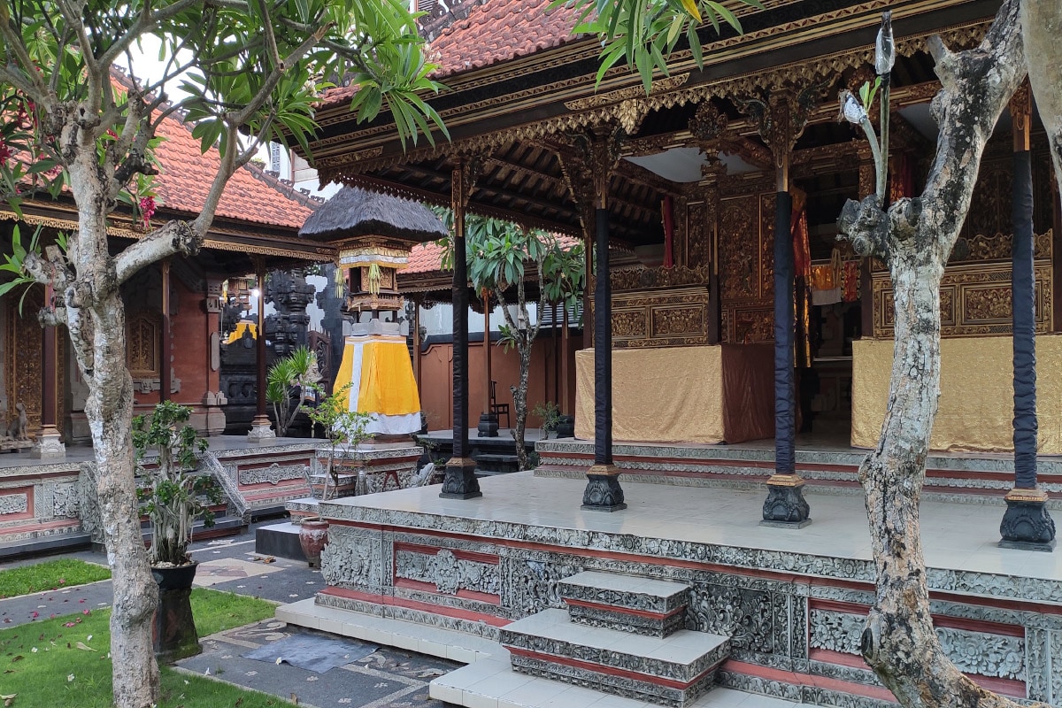 Bale gede in a Balinese traditional house