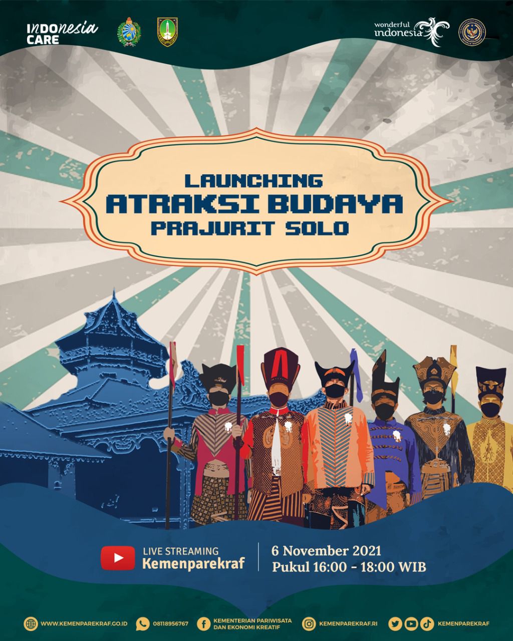 Poster launching Atraksi Budaya Prajurit Solo