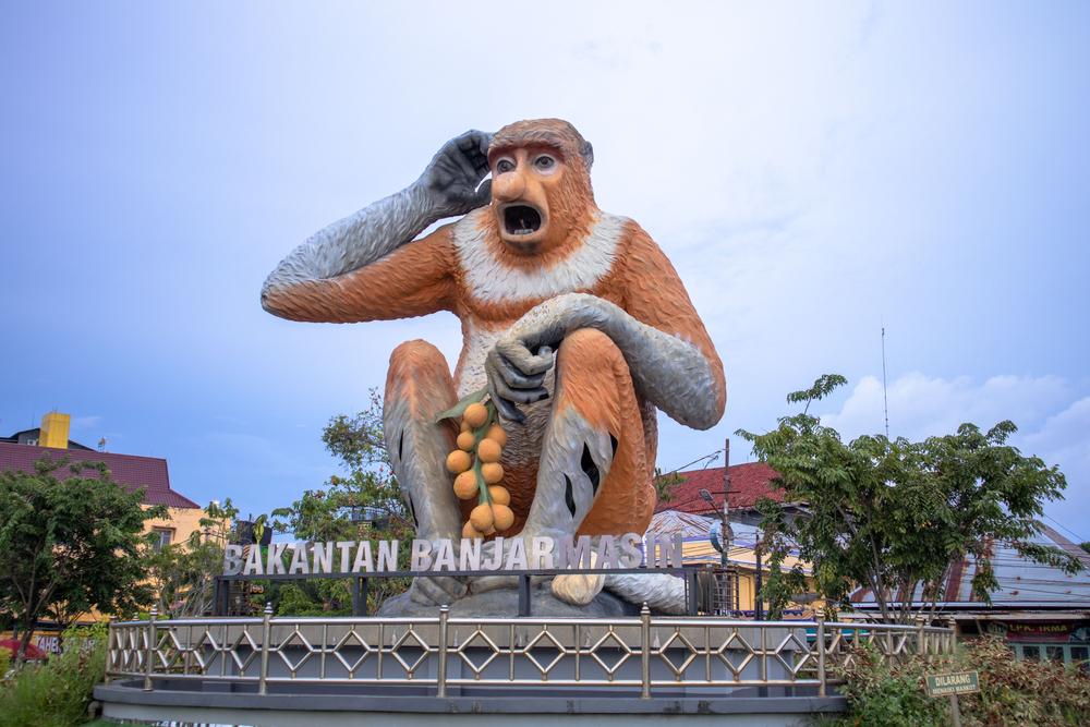 Patung Bakantan, Landmark Unik dari Kota Banjarmasin