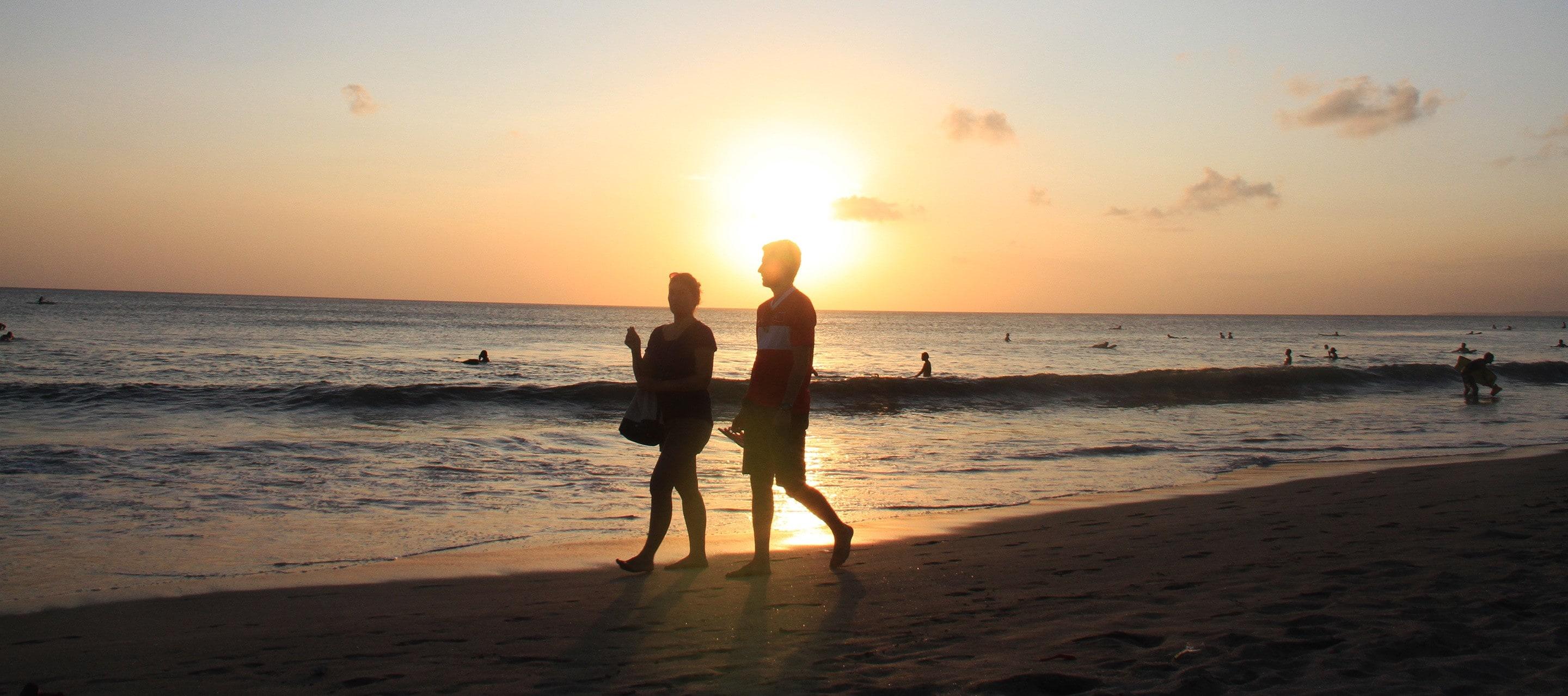 Kuta Beach in Bali, Indonesia
